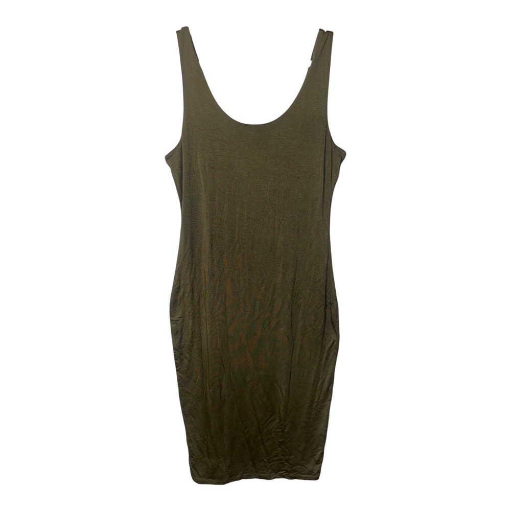 Bar III Bodycon Green Midi Dress, Large - Picture 2 of 6